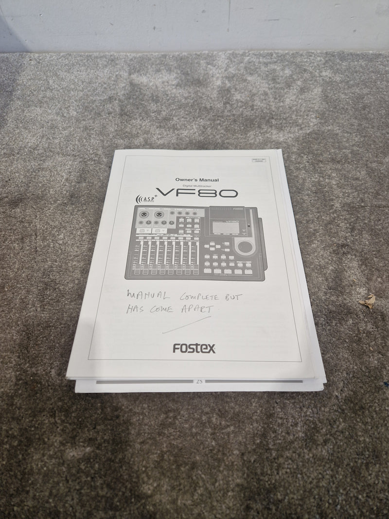 Fostex VF80 Multitracker - 8-Track Digital Recorder - Excellent w/ Original Box & Power Supply - Image 4