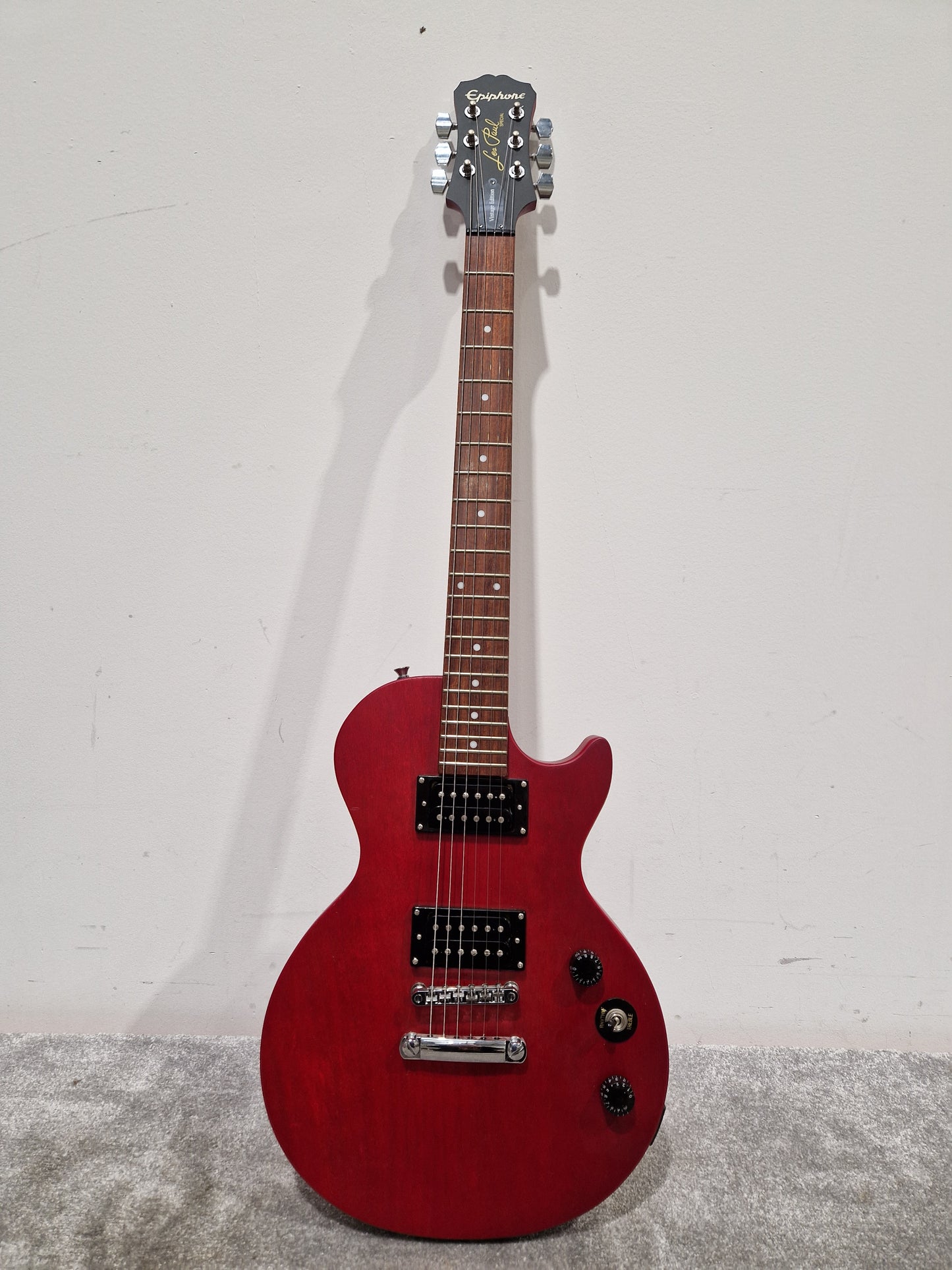 Epiphone Les Paul Special P-90 Vintage Edition (2016) Worn Cherry - Classic Tone Electric Guitar - Excellent w/ Soft Case