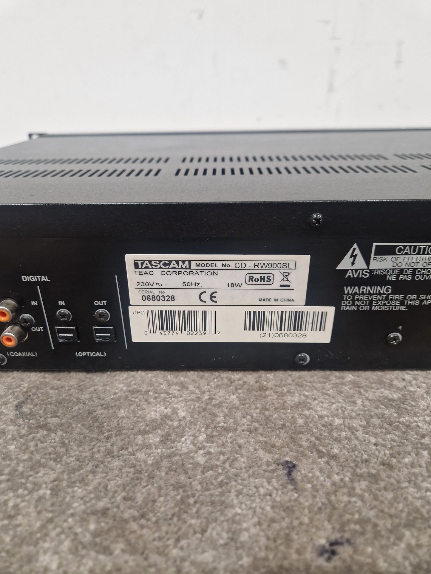 Tascam CDRW900SX - Professional CD Recorder - Excellent w/ Original Box & Power Supply