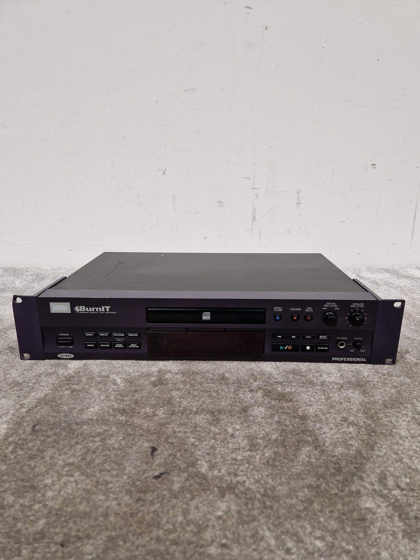 HHB BurnIT CDR-830 - Professional CD Recorder - Excellent w/ Power Supply & Remote