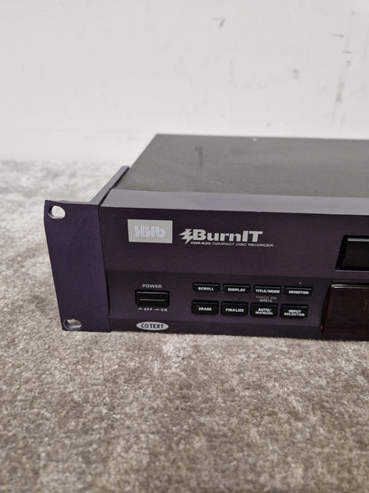 HHB BurnIT CDR-830 - Professional CD Recorder - Excellent w/ Power Supply & Remote