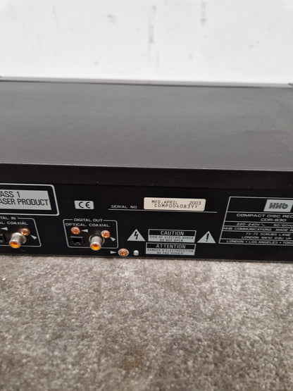 HHB BurnIT CDR-830 - Professional CD Recorder - Excellent w/ Power Supply & Remote