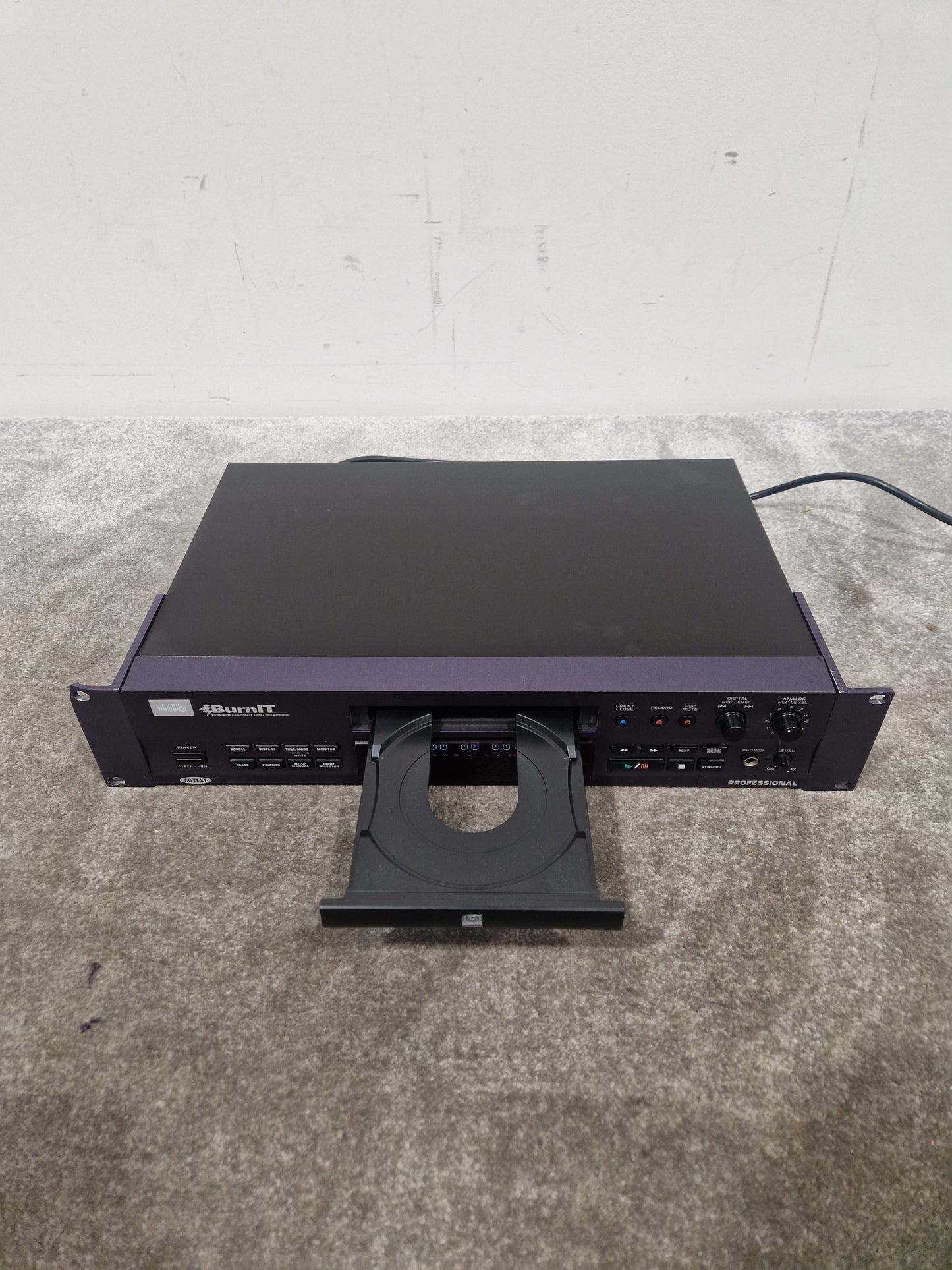 HHB BurnIT CDR-830 - Professional CD Recorder - Excellent w/ Power Supply & Remote