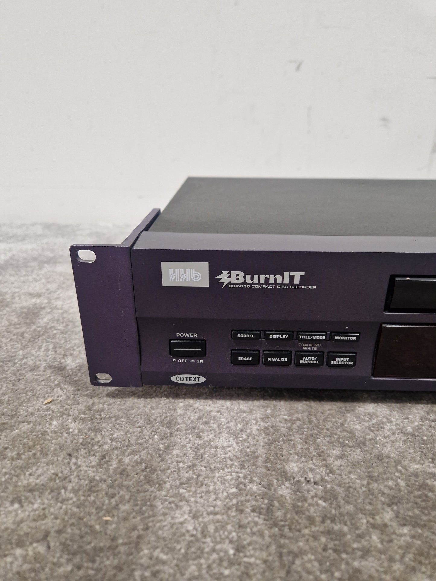 HHB BurnIT CDR-830 - Professional CD Recorder - Excellent w/ Power Supply, Manual & Remote