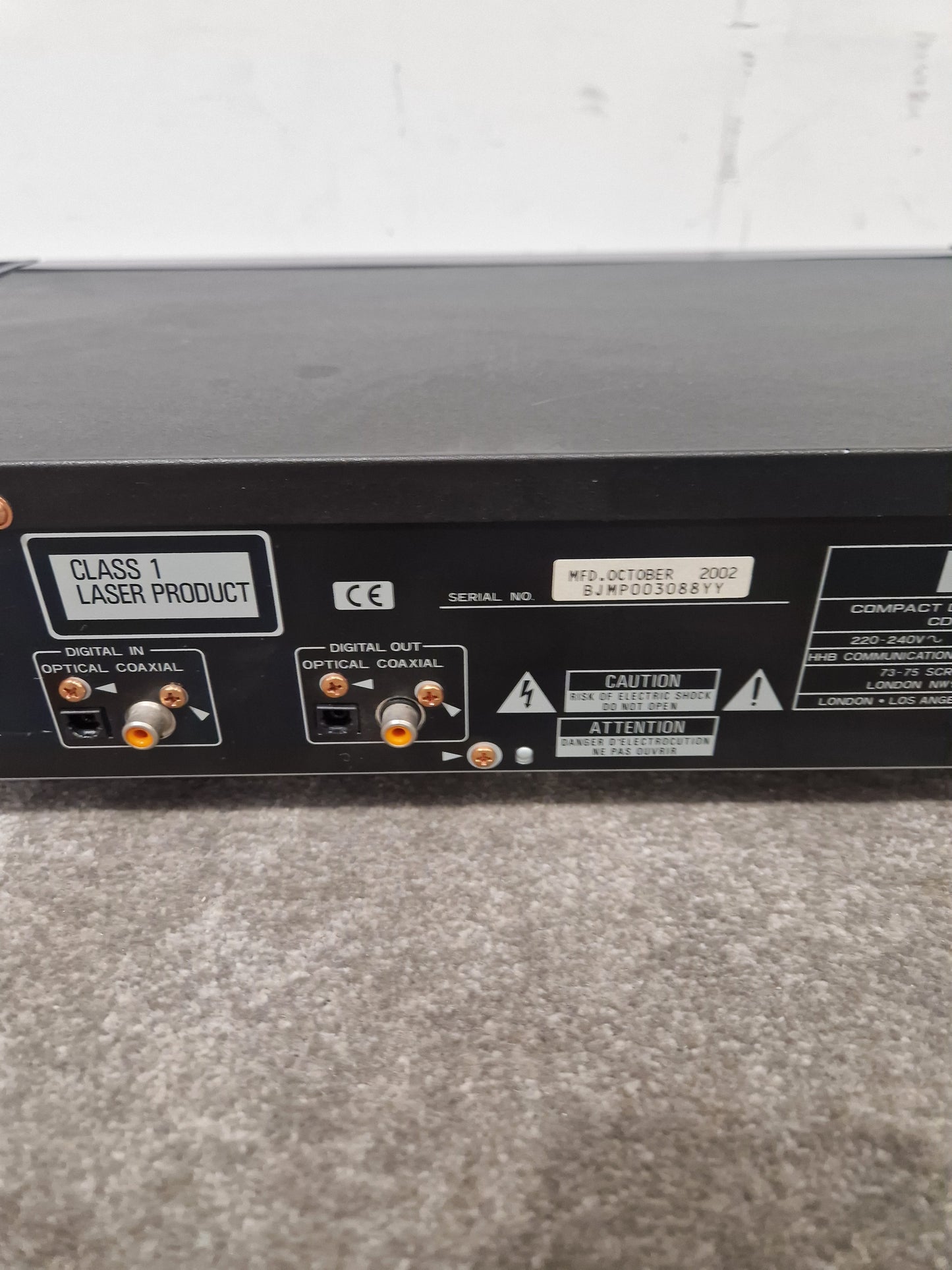 HHB BurnIT CDR-830 - Professional CD Recorder - Excellent w/ Power Supply, Manual & Remote