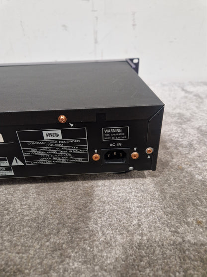 HHB BurnIT CDR-830 - Professional CD Recorder - Excellent w/ Power Supply, Manual & Remote
