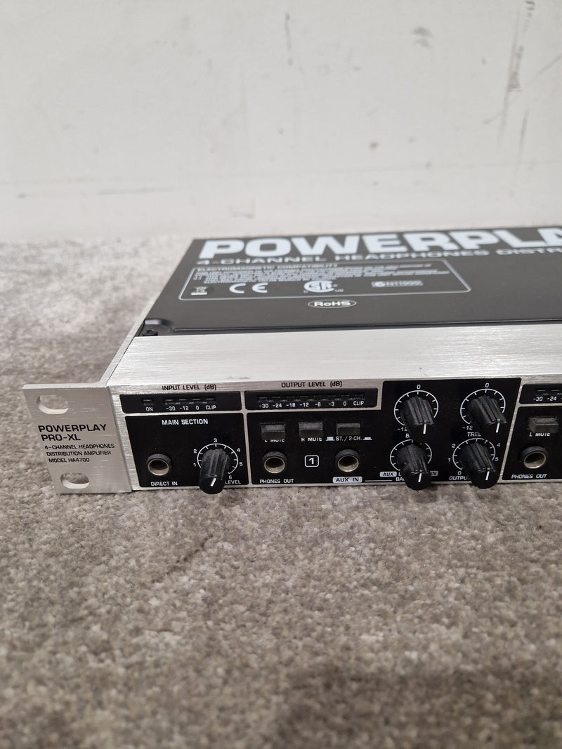 Behringer HA4700 - 4-Channel Headphone Amp - Excellent w/ Power Supply - Image 5