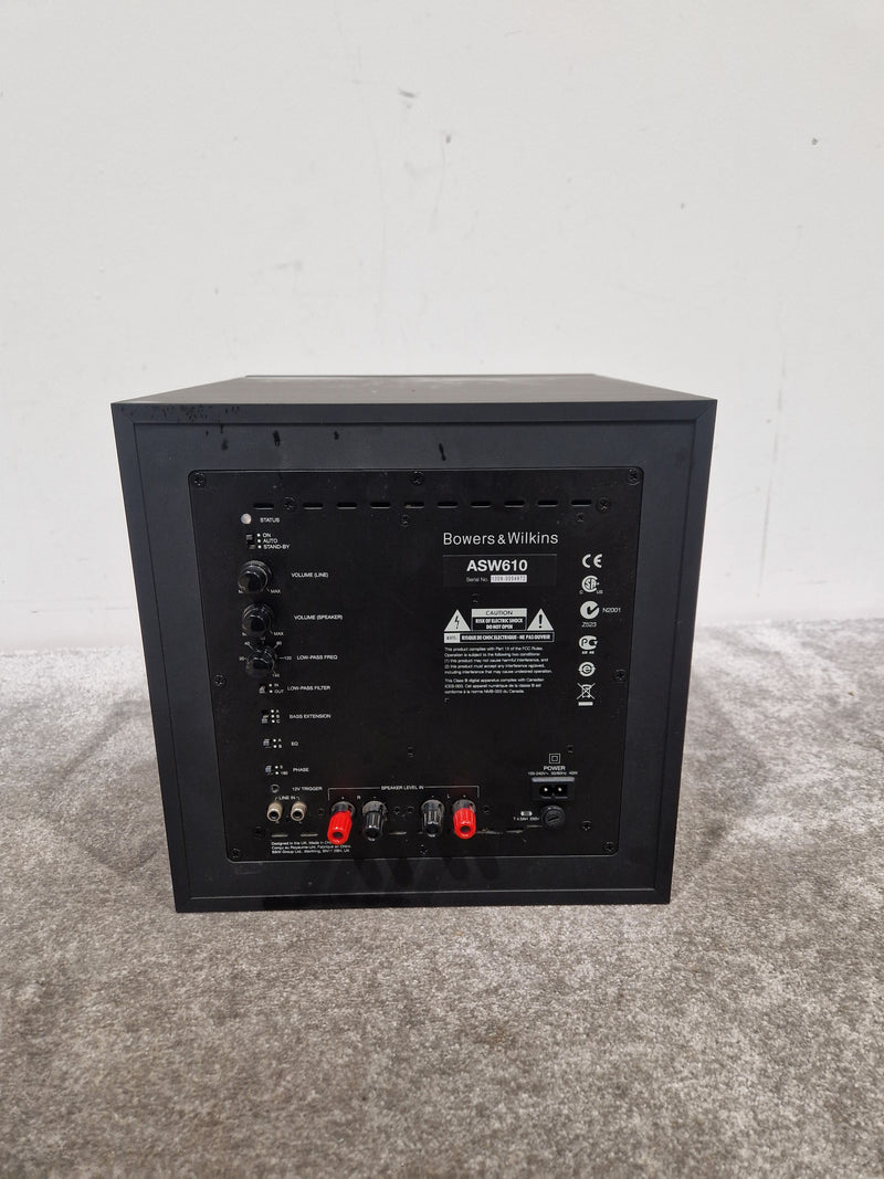 B&W Sub Woofer ASW610 - 200W Active Subwoofer - Good - Image 14
