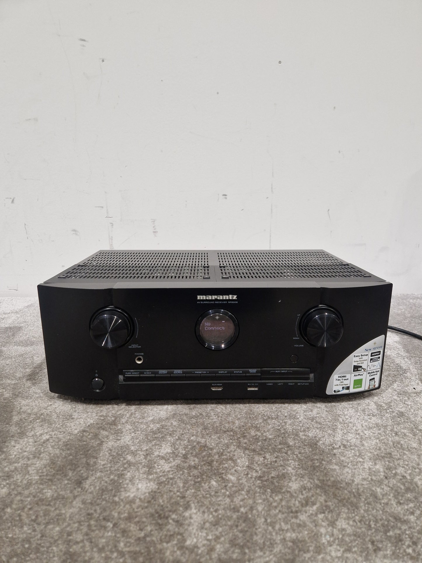 Marantz AV Receiver SR5008. - 7.2 Channel Surround Sound - Excellent w/ Power Supply & Remote