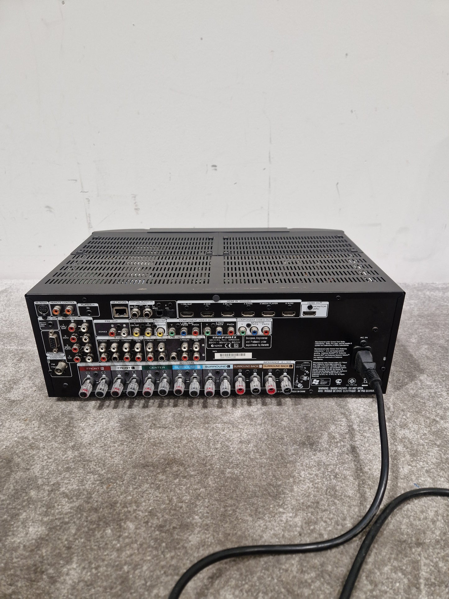 Marantz AV Receiver SR5008. - 7.2 Channel Surround Sound - Excellent w/ Power Supply & Remote