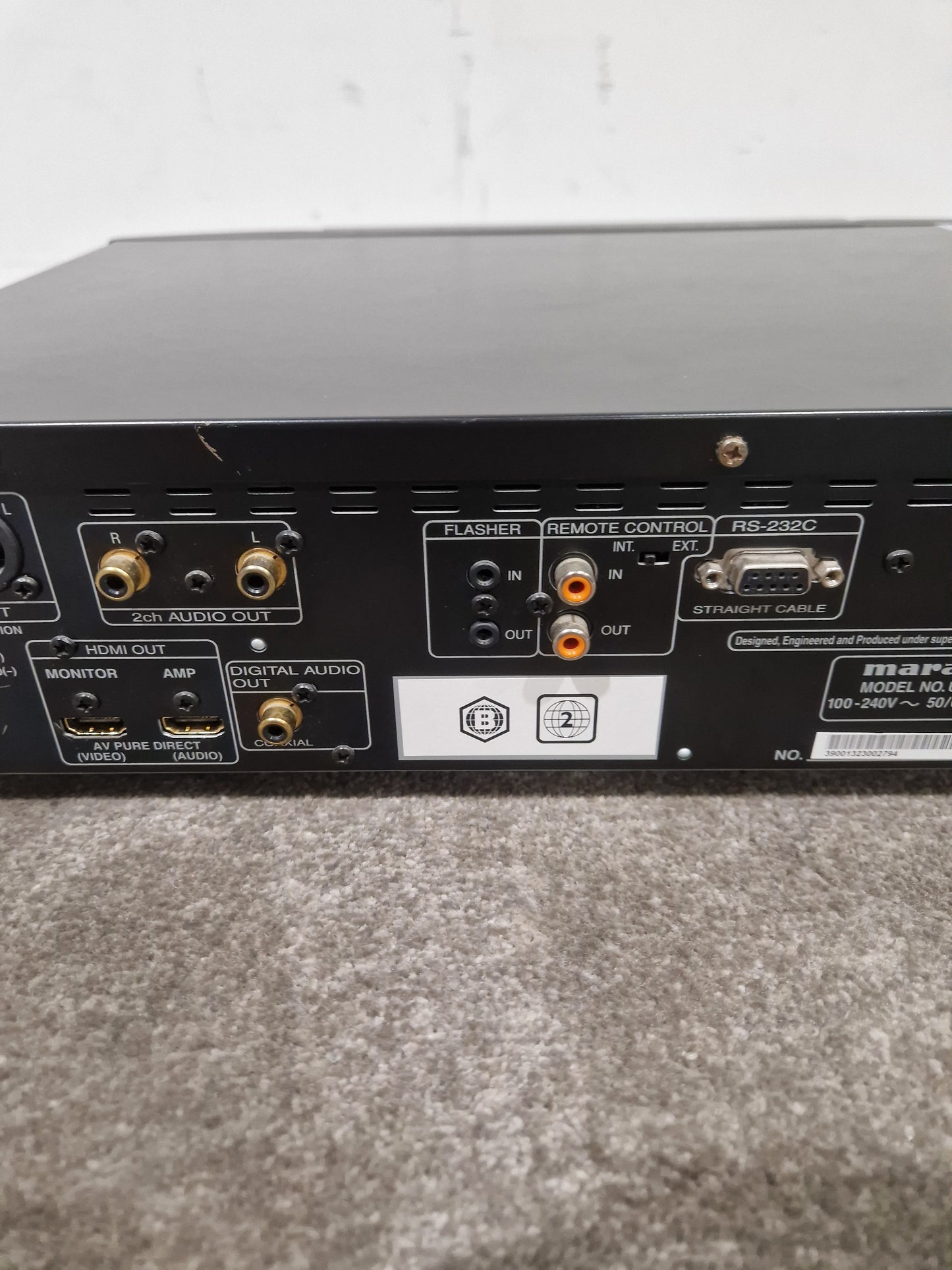 Marantz Blue Ray Player. UD7007 - Audiophile Quality Playback - Fair w/ Power Supply & Remote & cables