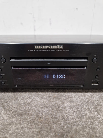 Marantz Blue Ray Player. UD7007 - Audiophile Quality Playback - Fair w/ Power Supply & Remote & cables