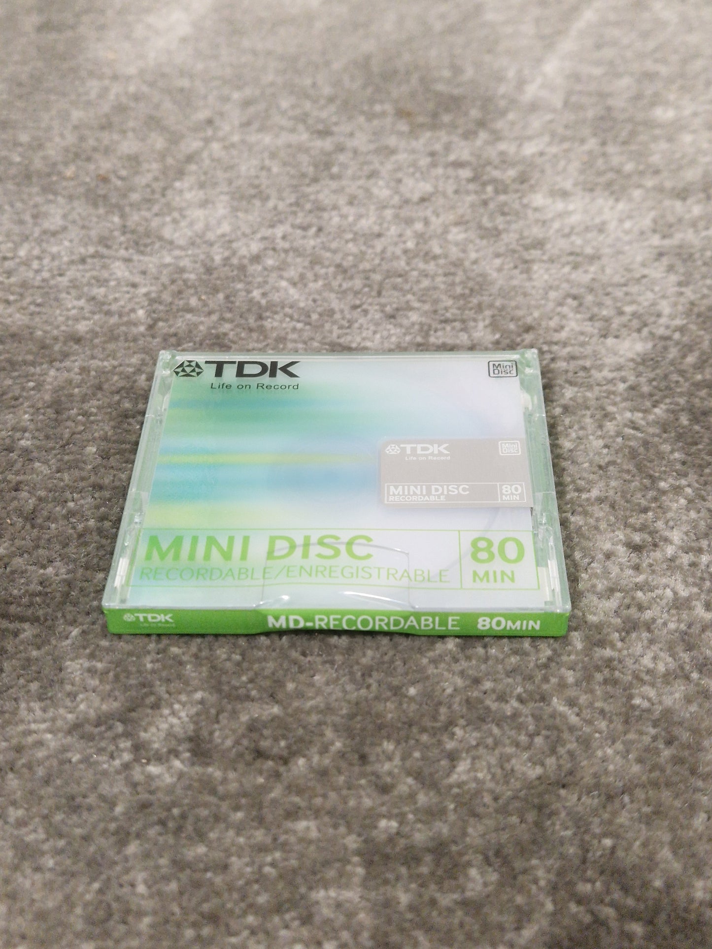TDK Md-Recordable MINI-DISC Green - High-Quality Audio Storage - Excellent w/ Original Box