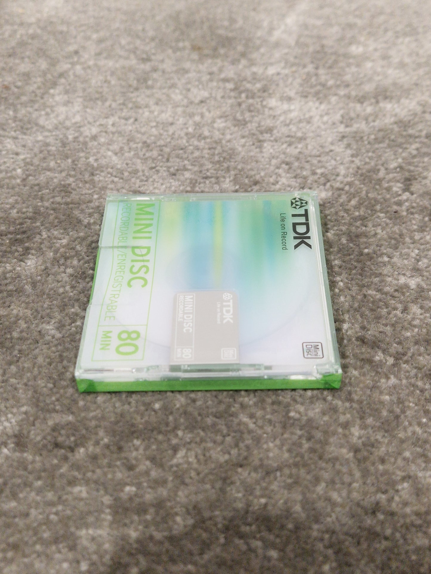 TDK Md-Recordable MINI-DISC Green - High-Quality Audio Storage - Excellent w/ Original Box