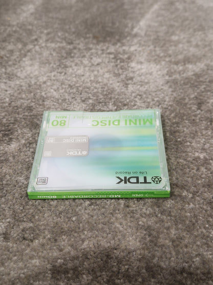 TDK Md-Recordable MINI-DISC Green - High-Quality Audio Storage - Excellent w/ Original Box