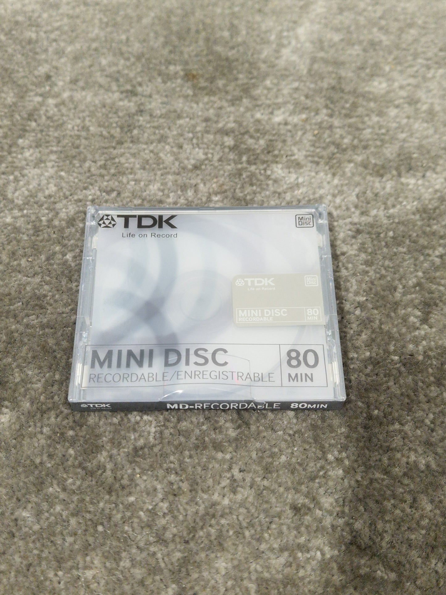 TDK Md-Recordable MINI-DISC Grey - High-Precision Recording - Excellent w/ Original Box