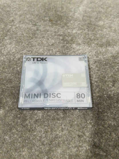 TDK Md-Recordable MINI-DISC Grey - High-Precision Recording - Excellent w/ Original Box