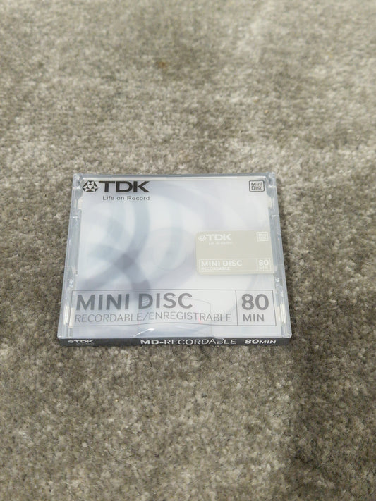 TDK Md-Recordable MINI-DISC Grey - High-Precision Recording - Excellent w/ Original Box