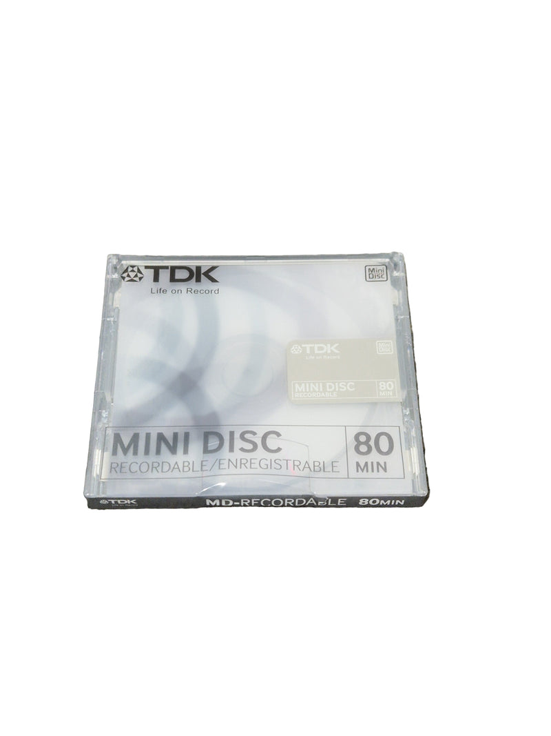 TDK Md-Recordable MINI-DISC Grey - High-Precision Recording - Excellent w/ Original Box - Image 1