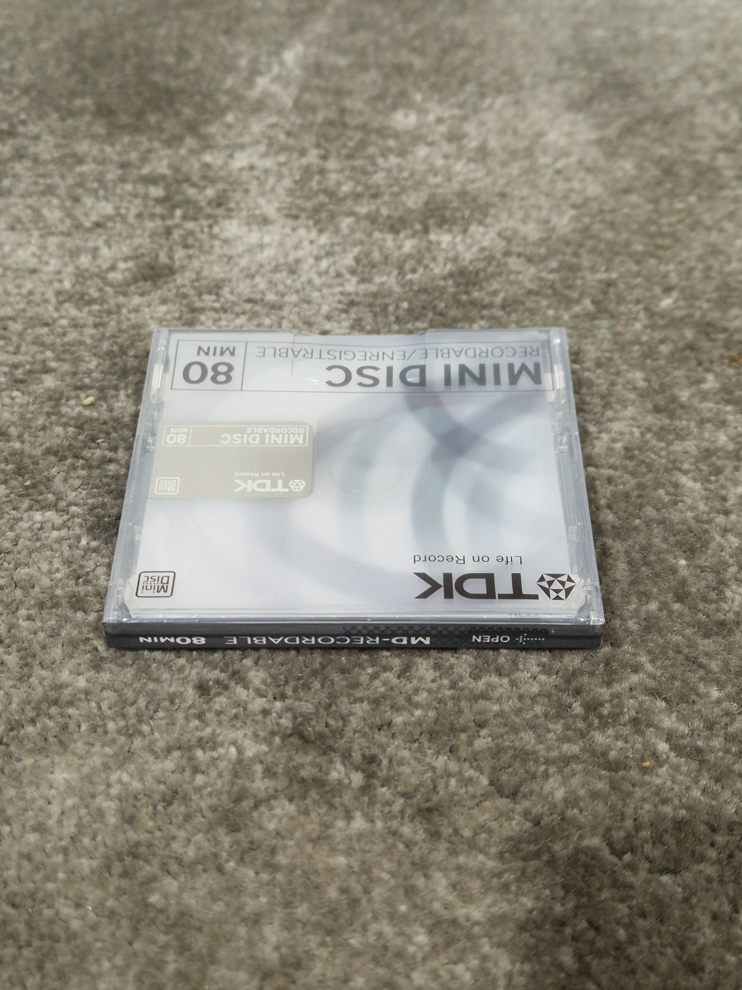 TDK Md-Recordable MINI-DISC Grey - High-Precision Recording - Excellent w/ Original Box