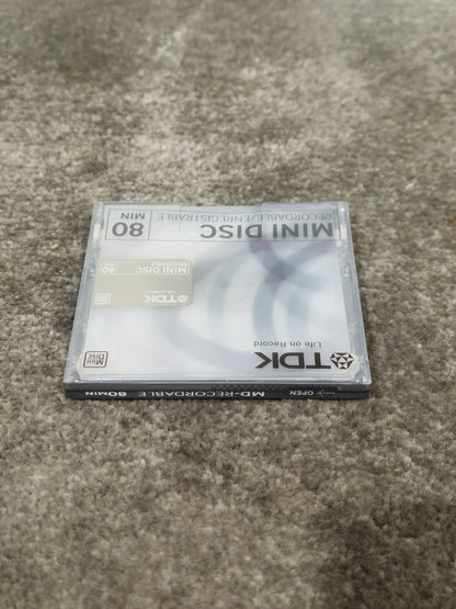 TDK Md-Recordable MINI-DISC Grey - High-Precision Recording - Excellent w/ Original Box