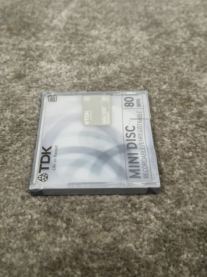 TDK Md-Recordable MINI-DISC Grey - High-Precision Recording - Excellent w/ Original Box