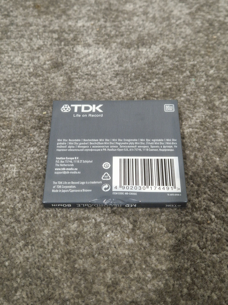 TDK Md-Recordable MINI-DISC Grey - High-Precision Recording - Excellent w/ Original Box - Image 5