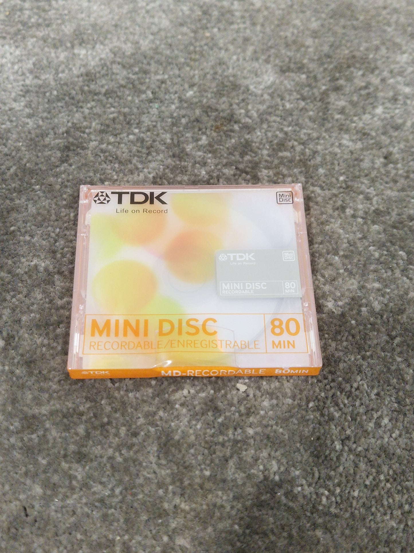 TDK Md-Recordable MINI-DISC Orange - High-Fidelity Audio Recording - Excellent w/ In original packaging