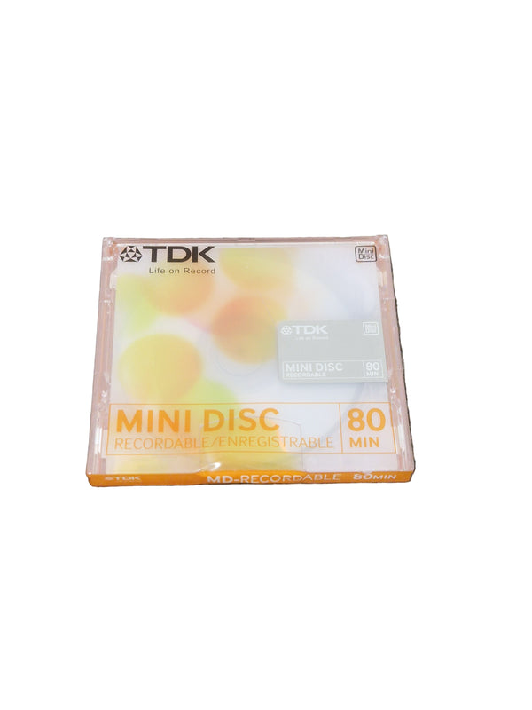 TDK Md-Recordable MINI-DISC Orange - High-Fidelity Audio Recording - Excellent w/ In original packaging