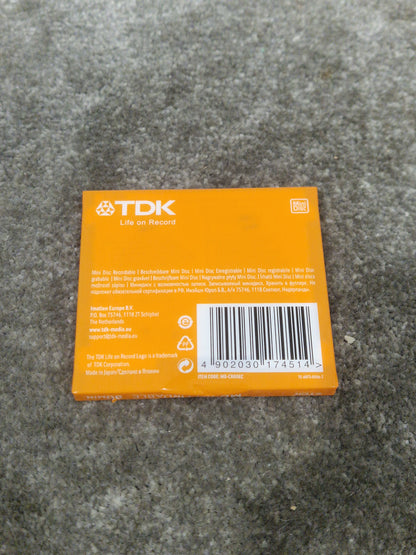 TDK Md-Recordable MINI-DISC Orange - High-Fidelity Audio Recording - Excellent w/ In original packaging