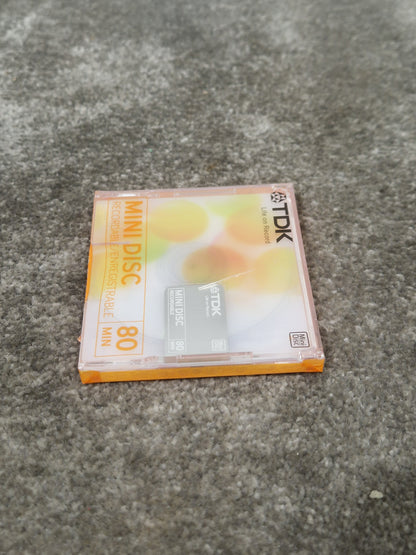 TDK Md-Recordable MINI-DISC Orange - High-Fidelity Audio Recording - Excellent w/ In original packaging