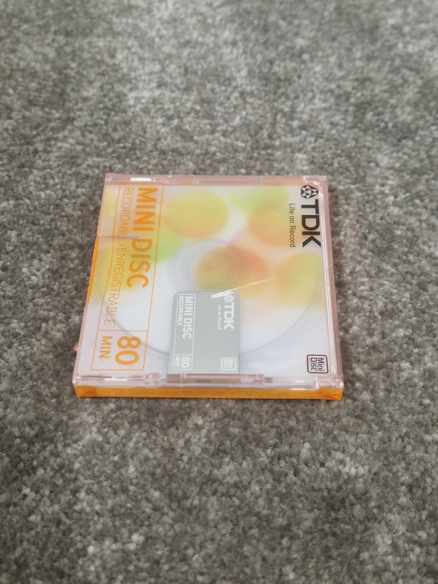 TDK Md-Recordable MINI-DISC Orange - High-Fidelity Audio Recording - Excellent w/ In original packaging