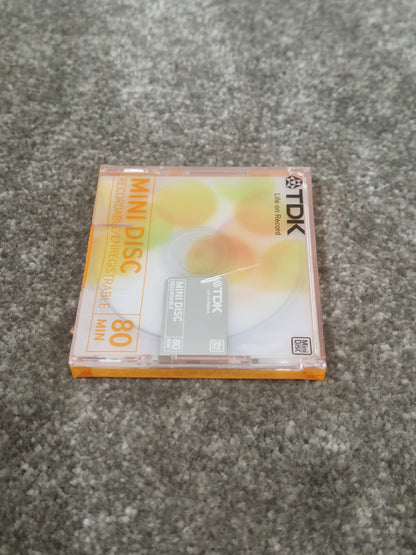 TDK Md-Recordable MINI-DISC Orange - High-Fidelity Audio Recording - Excellent w/ In original packaging