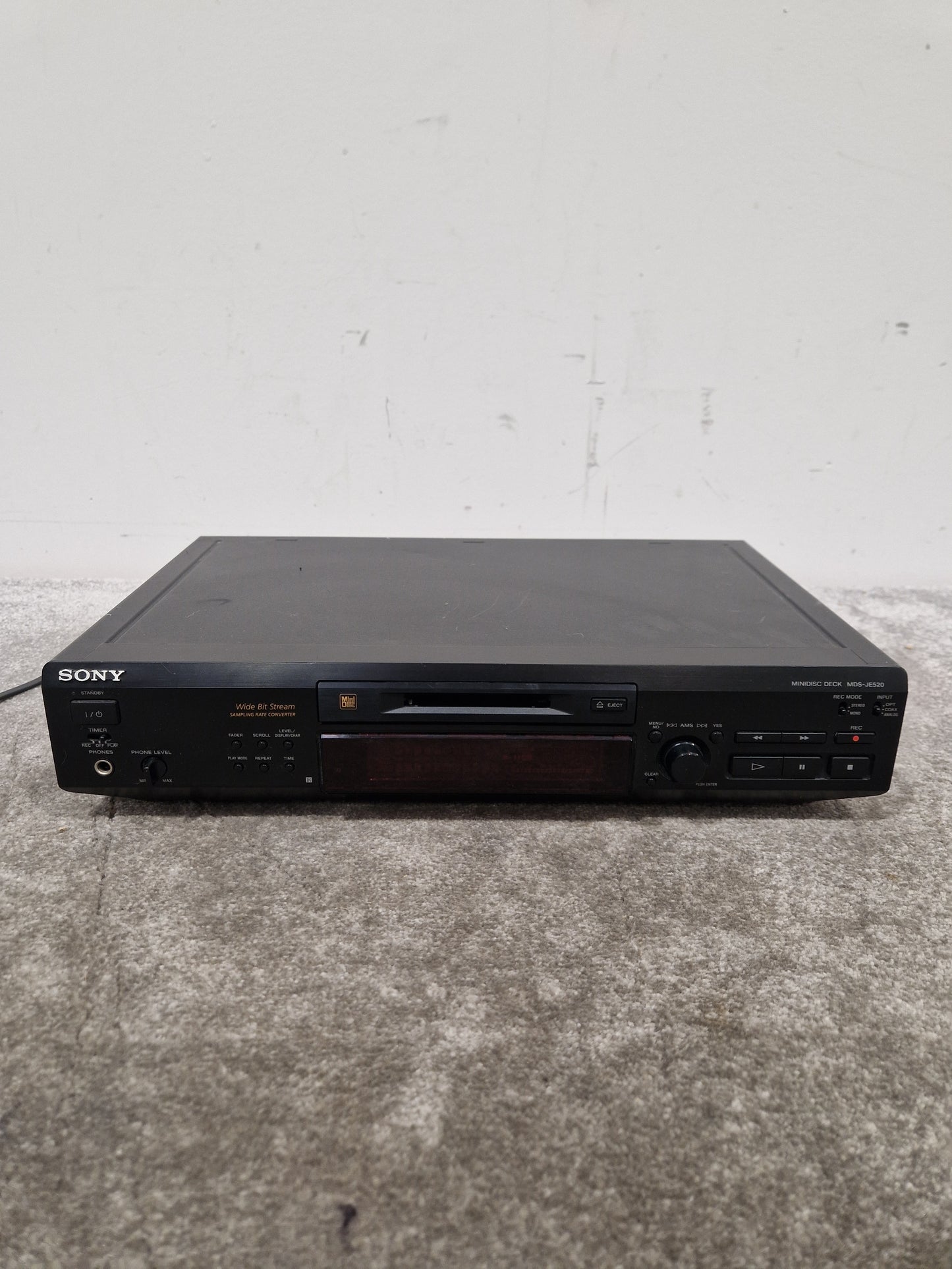Sony MDS-JE20 - Minidisc Player/Recorder - Spares or Repair
