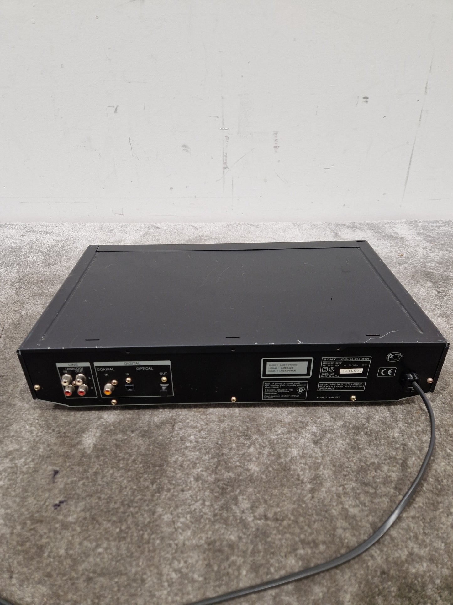 Sony MDS-JE20 - Minidisc Player/Recorder - Spares or Repair