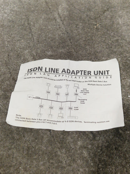 RS ISDN Line Adaptor Unit - High-Performance Interface - Excellent