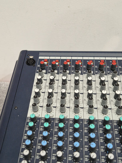 Soundcraft GB8 24 Channel Mixer - Live Sound Console - Very Good w/ Power Supply & Cover