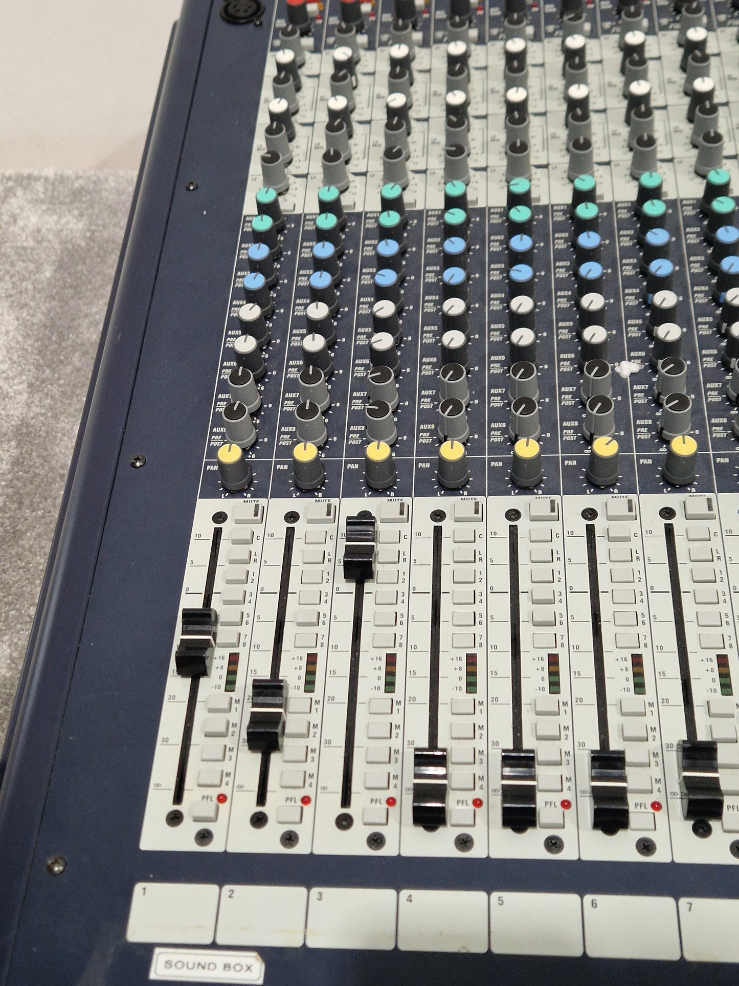 Soundcraft GB8 24 Channel Mixer - Live Sound Console - Very Good w/ Power Supply & Cover