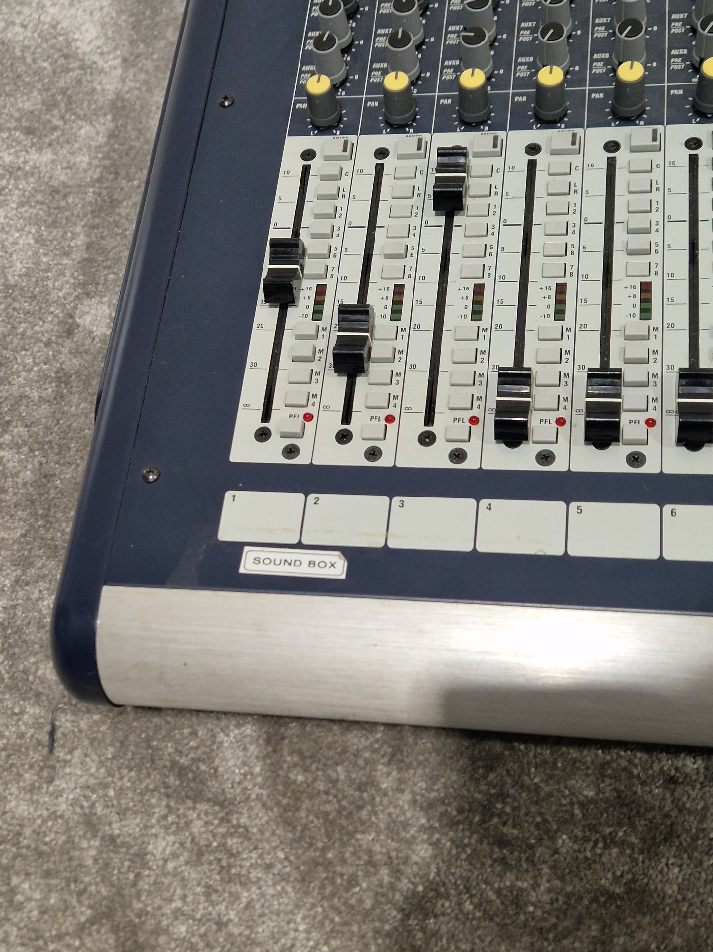 Soundcraft GB8 24 Channel Mixer - Live Sound Console - Very Good w/ Power Supply & Cover