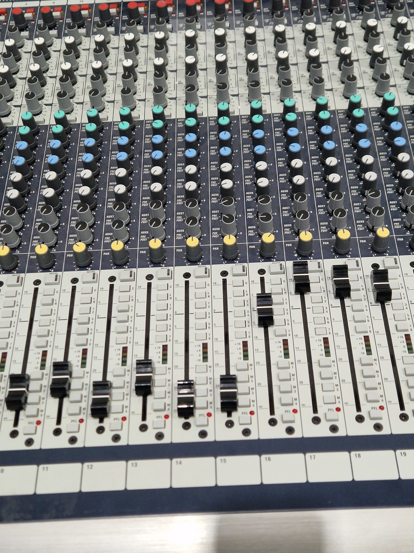 Soundcraft GB8 24 Channel Mixer - Live Sound Console - Very Good w/ Power Supply & Cover