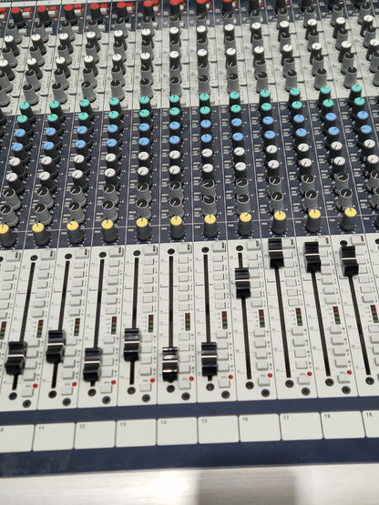 Soundcraft GB8 24 Channel Mixer - Live Sound Console - Very Good w/ Power Supply & Cover