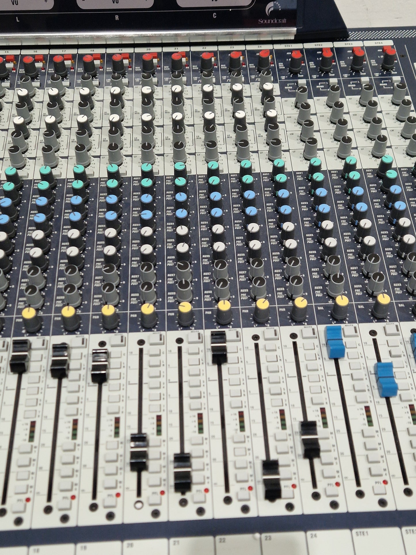 Soundcraft GB8 24 Channel Mixer - Live Sound Console - Very Good w/ Power Supply & Cover