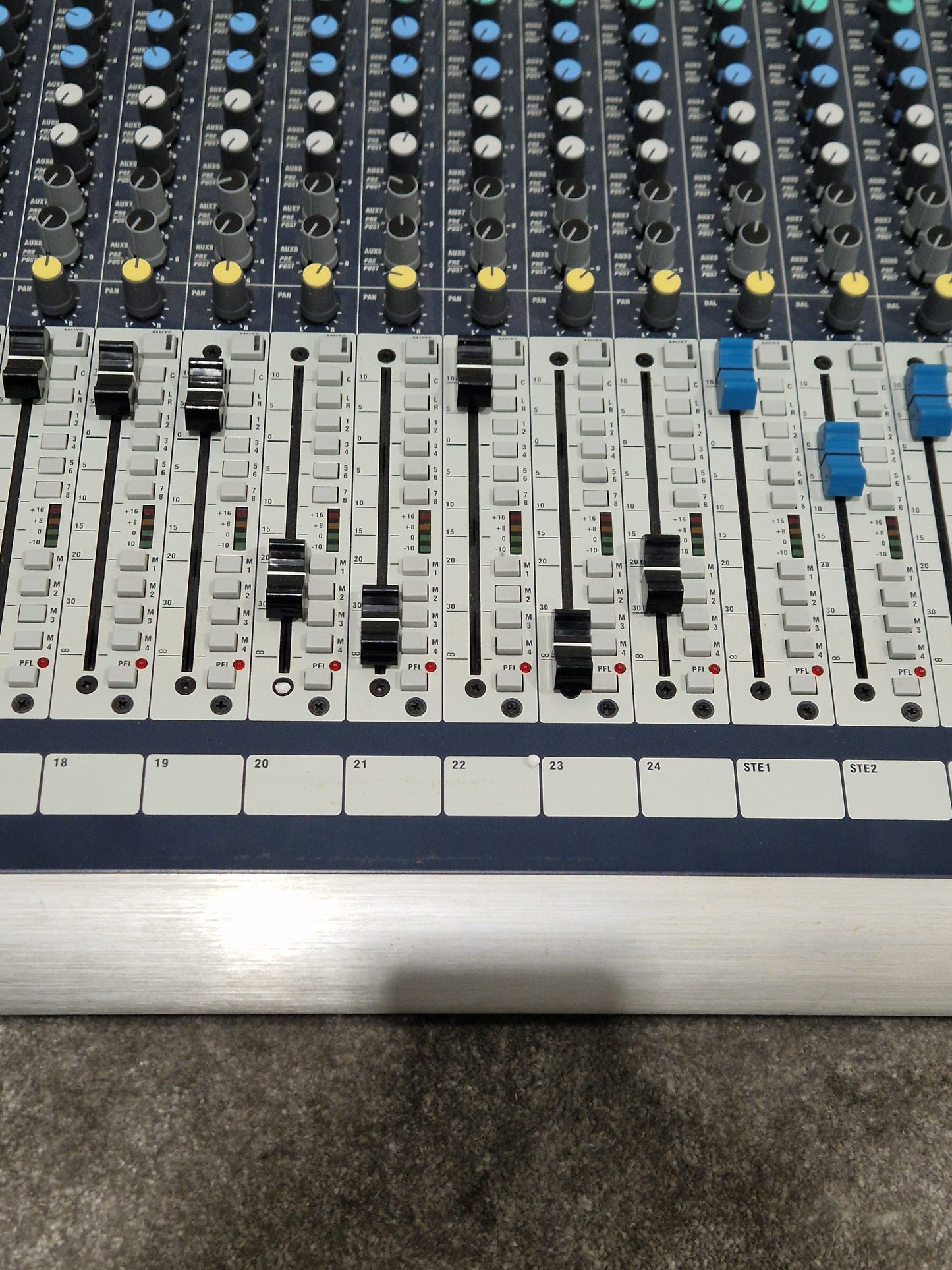 Soundcraft GB8 24 Channel Mixer - Live Sound Console - Very Good w/ Power Supply & Cover