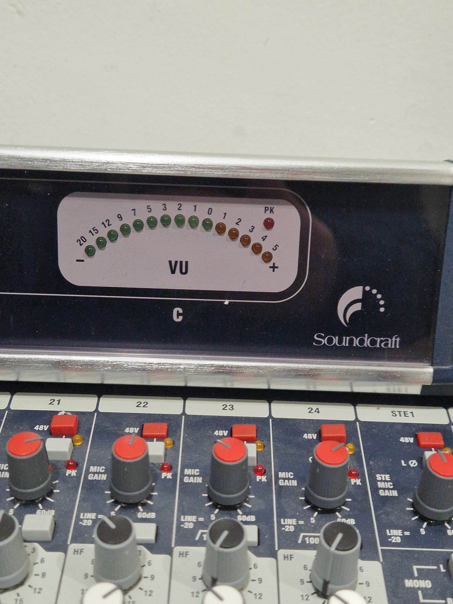 Soundcraft GB8 24 Channel Mixer - Live Sound Console - Very Good w/ Power Supply & Cover