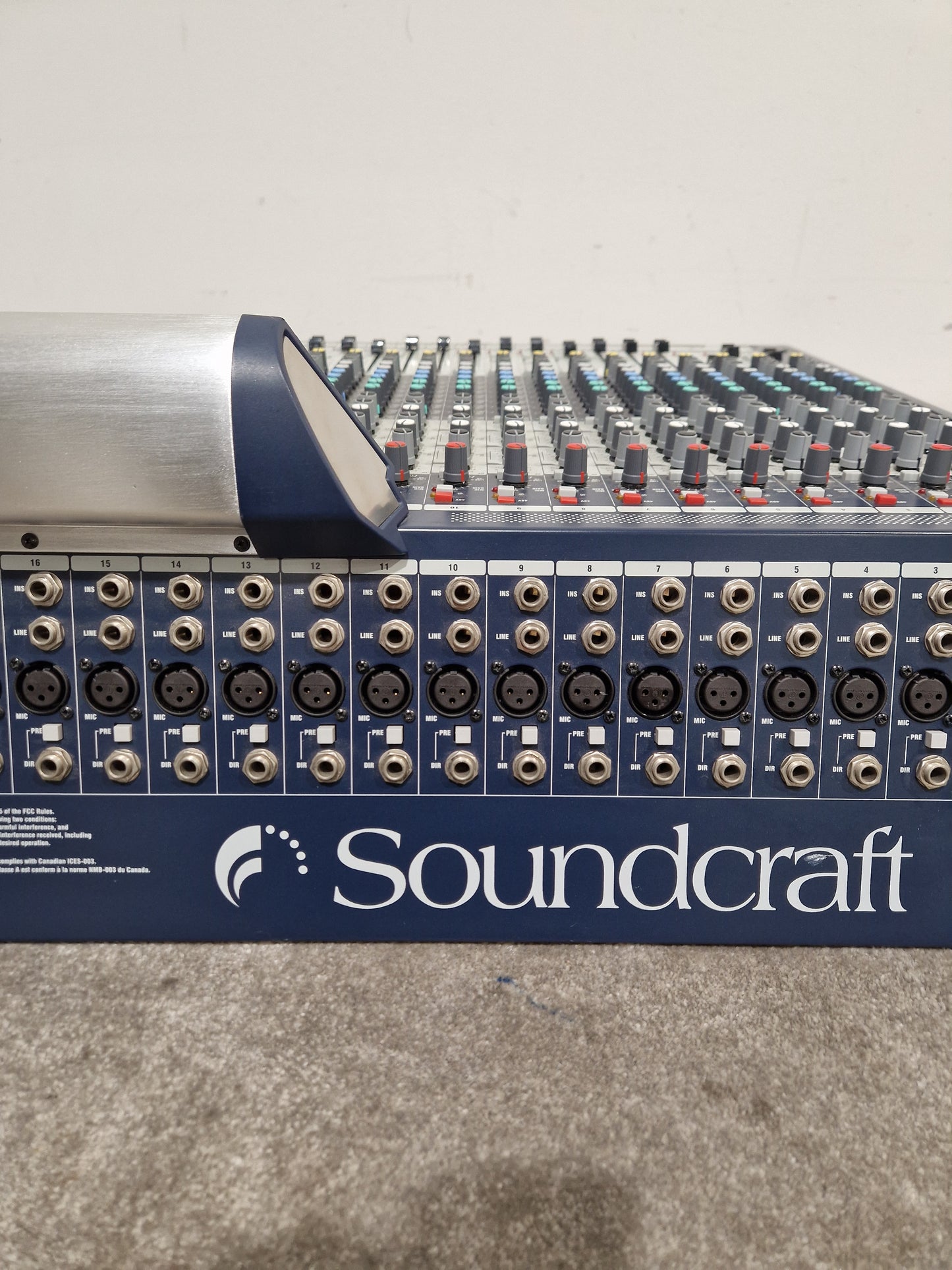 Soundcraft GB8 24 Channel Mixer - Live Sound Console - Very Good w/ Power Supply & Cover