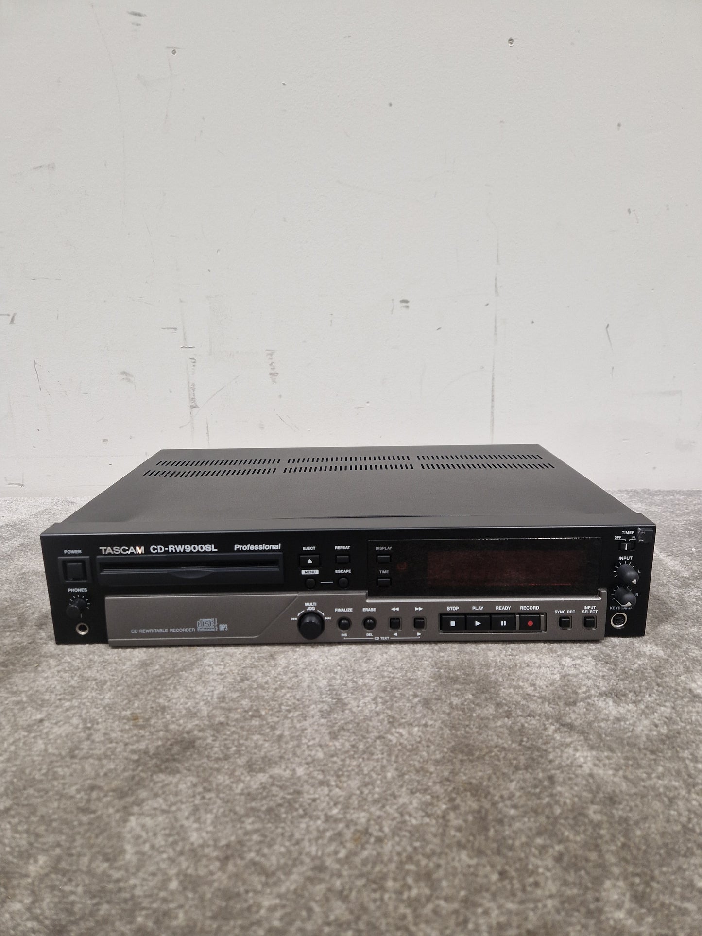 Tascam Cd-Rw900sl - Professional CD Recorder - Fair w/ Power Supply & Remote