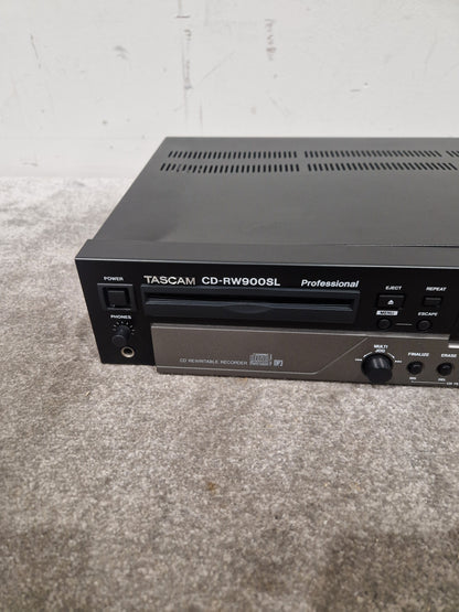 Tascam Cd-Rw900sl - Professional CD Recorder - Fair w/ Power Supply & Remote