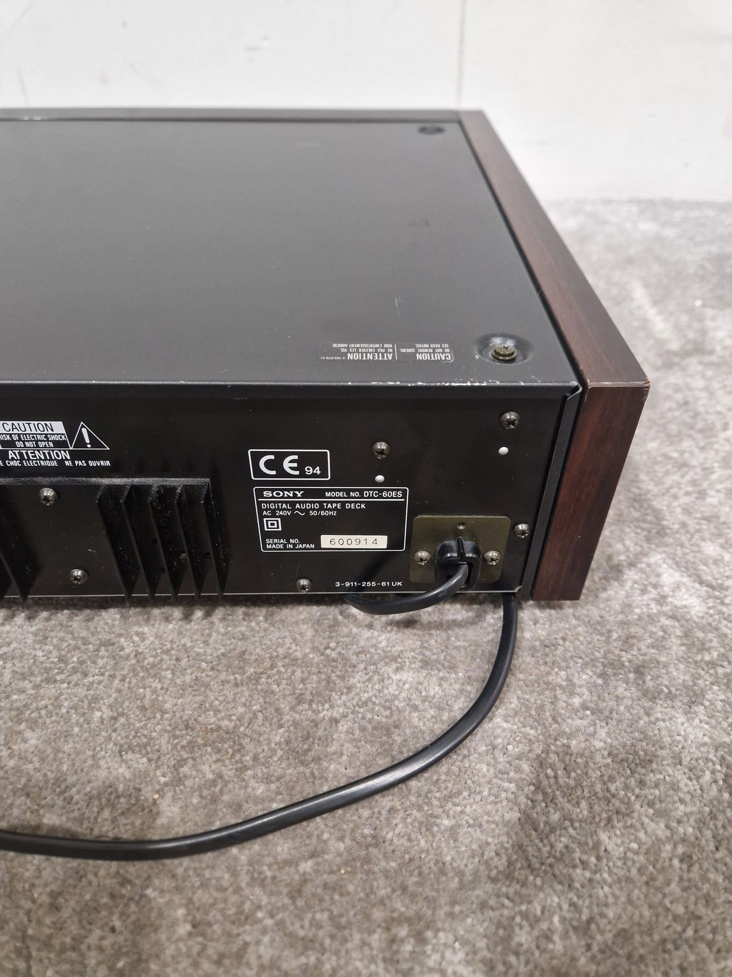 Sony DTS-60ES DAT Recorder - Professional Audio Archiving - Spares or Repair