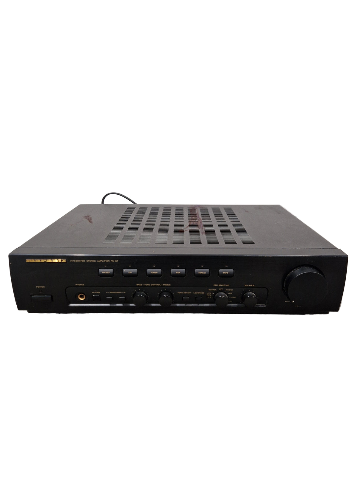 Marantz Amplifier PM- 57 - Stereo Integrated Amplifier - Good w/ Power Supply & Remote