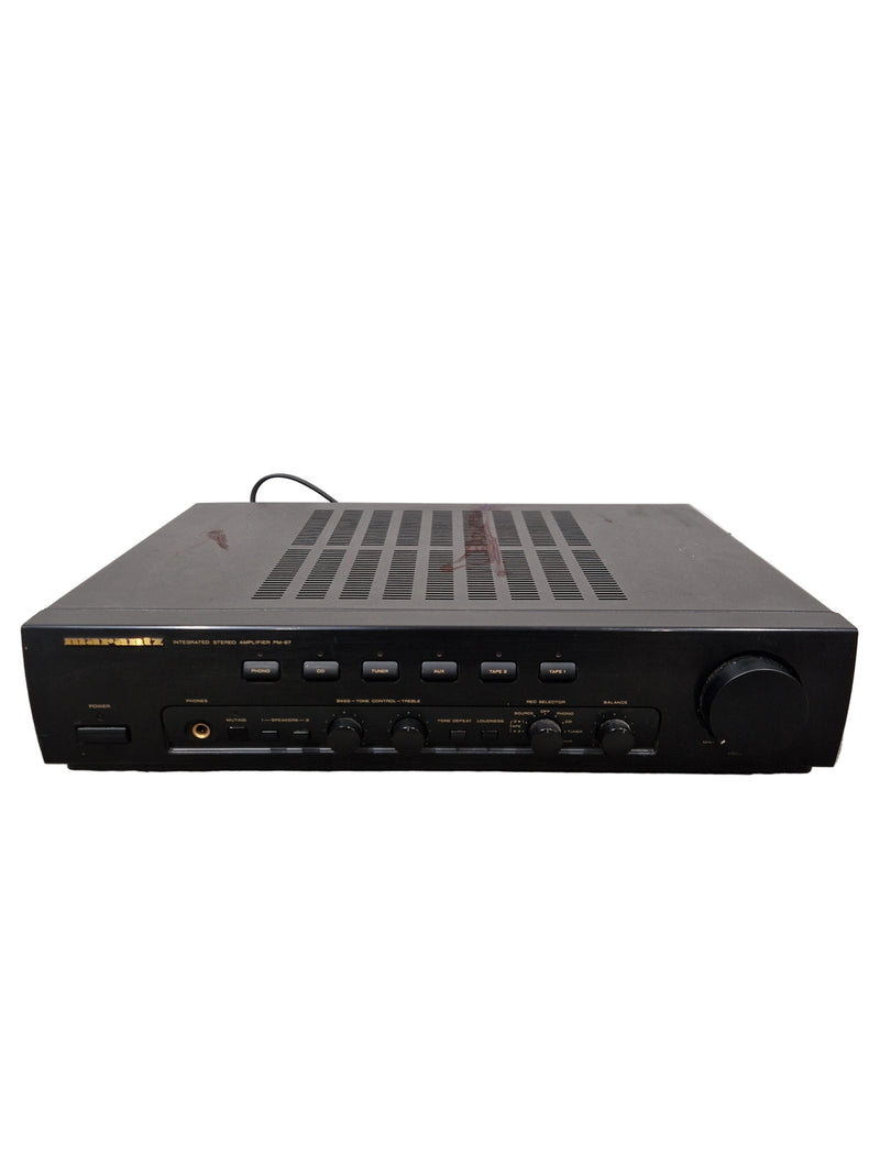 Marantz Amplifier PM- 57 - Stereo Integrated Amplifier - Good w/ Power Supply & Remote - Image 1